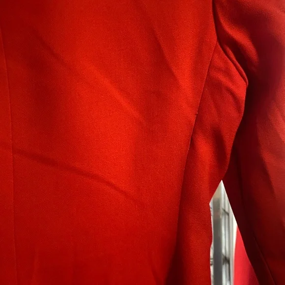 Vintage Evan Picone Red Button Up Blazer Dress Size 6 - Picture 9 of 16